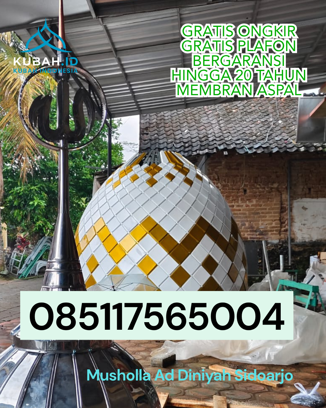 KUBAH MASJID GALVALUME HARGA TERBAIK DI BANYUASIN III (WA: 085117565004)