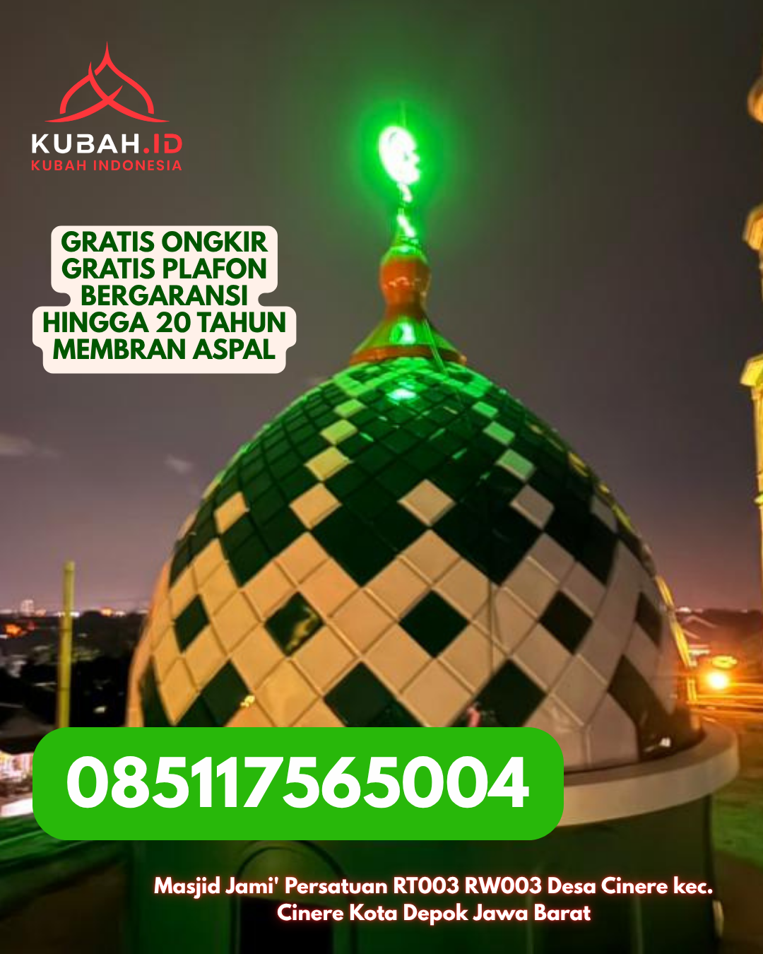 KUBAH STAINLESS STEEL MODERN KEC. BANJARBARU UTARA KOTA BANJARBARU KALIMANTAN SELATAN WA 085117565004