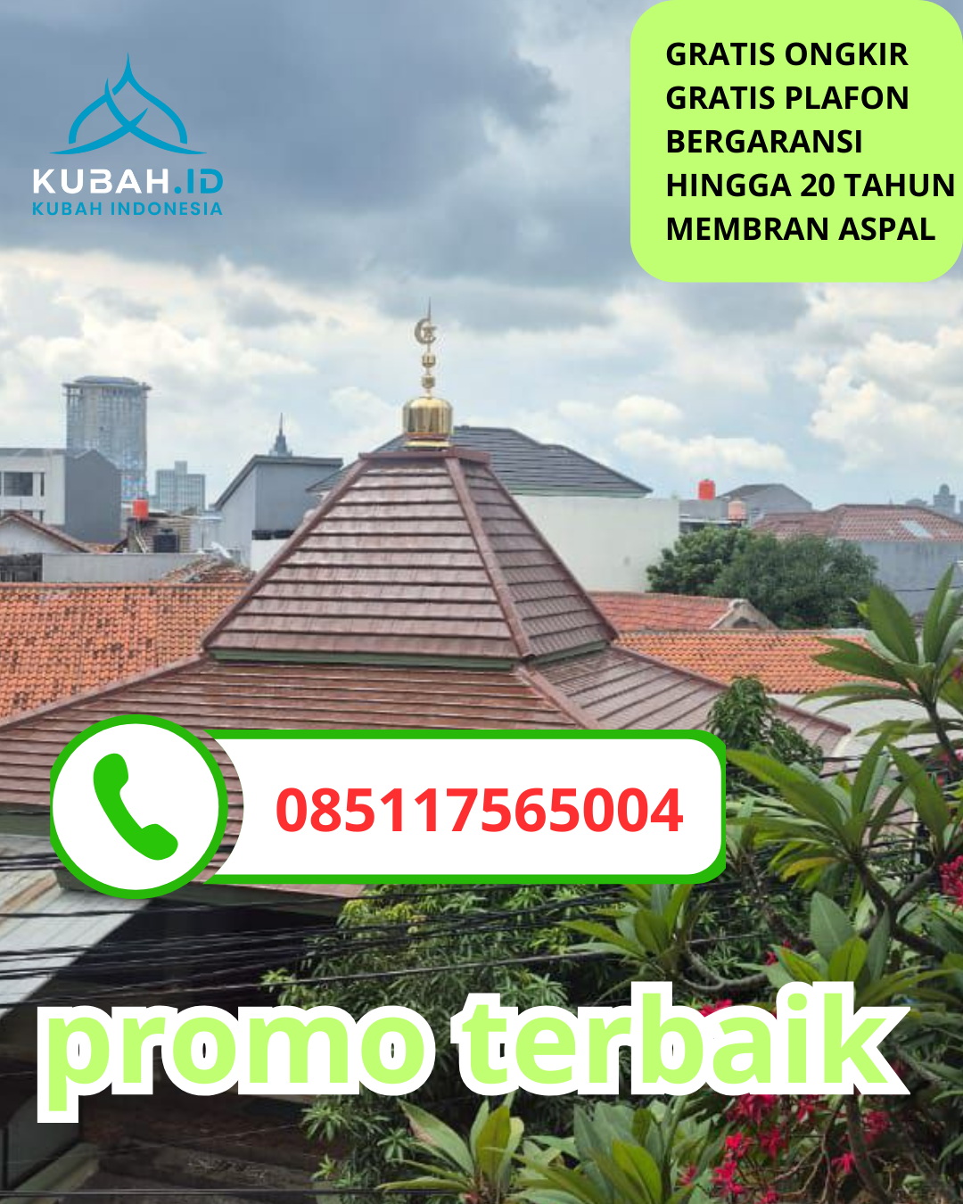 PABRIK KUBAH MASJID GALVALUME MODERN DI KEC. PANDAAN, KAB. PASURUAN, JAWA TIMUR (WA: 085117565004)