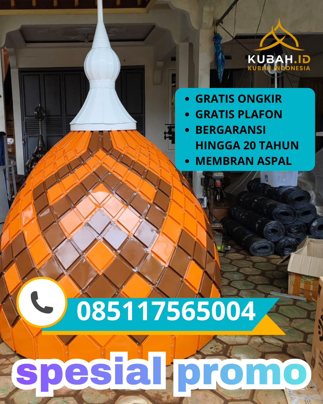 PUSAT KUBAH MASJID GALVALUME MODERN DI KEC. SIMEULUE CUT, KAB. SIMEULUE, ACEH (WA: 085117565004)