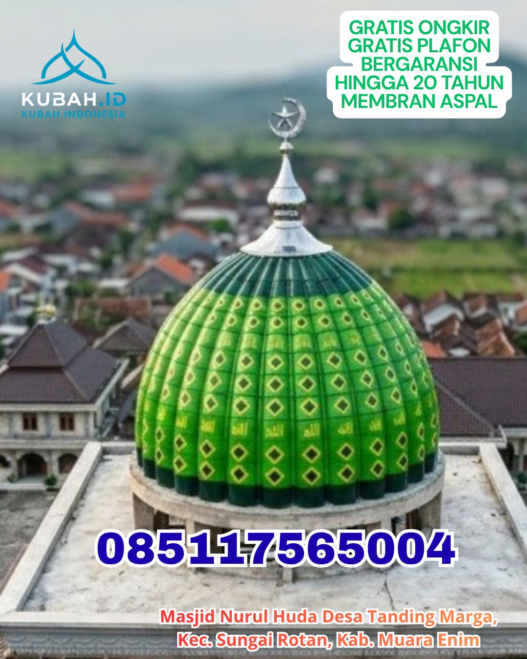 KUBAH GRC DESAIN CUSTOM SESUAI PERMINTAAN KEC. DUSUN TIMUR KAB. BARITO SELATAN KALIMANTAN TENGAH WA 085117565004