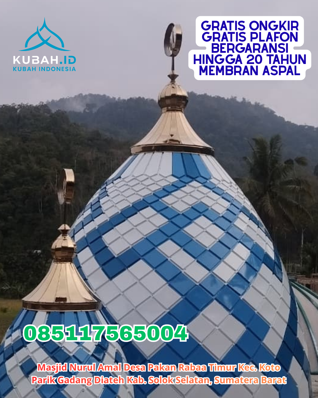 HARGA KUBAH GRC HEMAT BERKUALITAS KEC. BACUKIKI BARAT KOTA PAREPARE SULAWESI SELATAN WA 085117565004