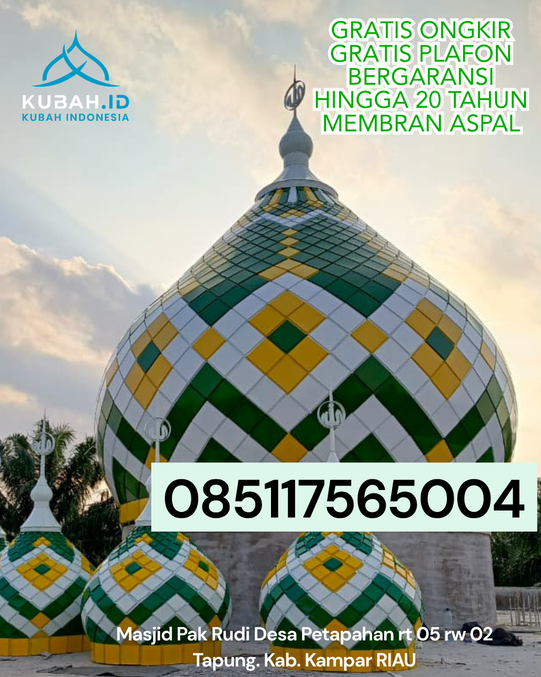 HARGA KUBAH GALVALUME TERBAIK KEC. CEMPAKA KOTA BANJARBARU KALIMANTAN SELATAN WA 085117565004