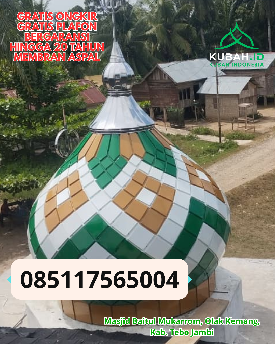 HARGA KUBAH GRC PILIHAN TERBAIK KEC. PANGKALAN BANTENG KAB. KOTAWARINGIN BARAT KALIMANTAN TENGAH WA 085117565004