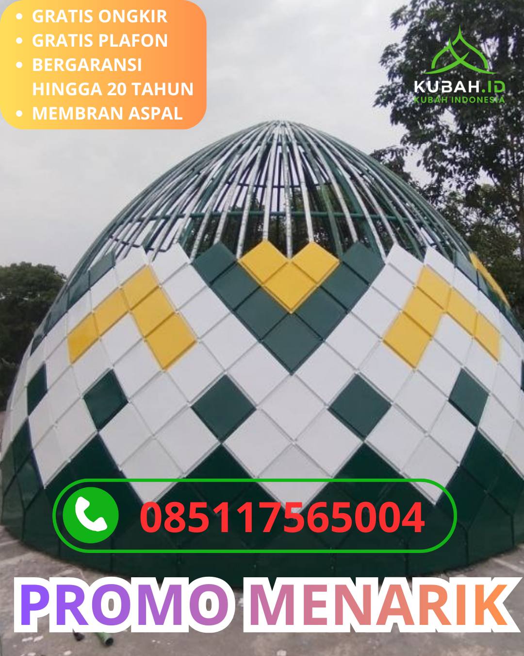 PUSAT KUBAH MASJID GALVALUME BERKUALITAS DI KEC. KEDUNGADEM, KAB. BOJONEGORO, JAWA TIMUR (WA: 085117565004)