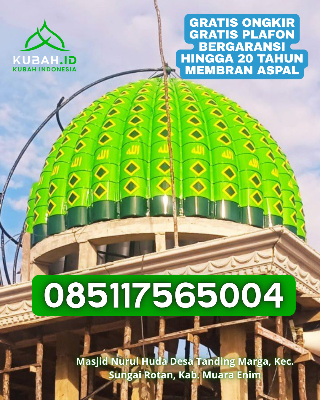 KUBAH GRC DESAIN MODERN HASIL RAPI KEC. TEWEH SELATAN KAB. BARITO UTARA KALIMANTAN TENGAH WA 085117565004