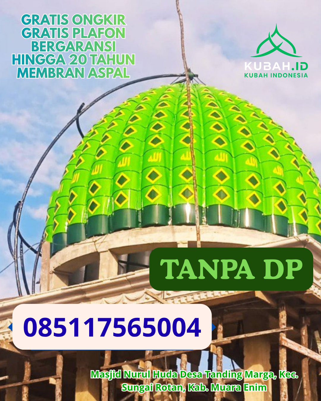 KUBAH ENAMEL BERGARANSI WARNA CERAH KEC. BUNGIN KAB. ENREKANG SULAWESI SELATAN WA 085117565004