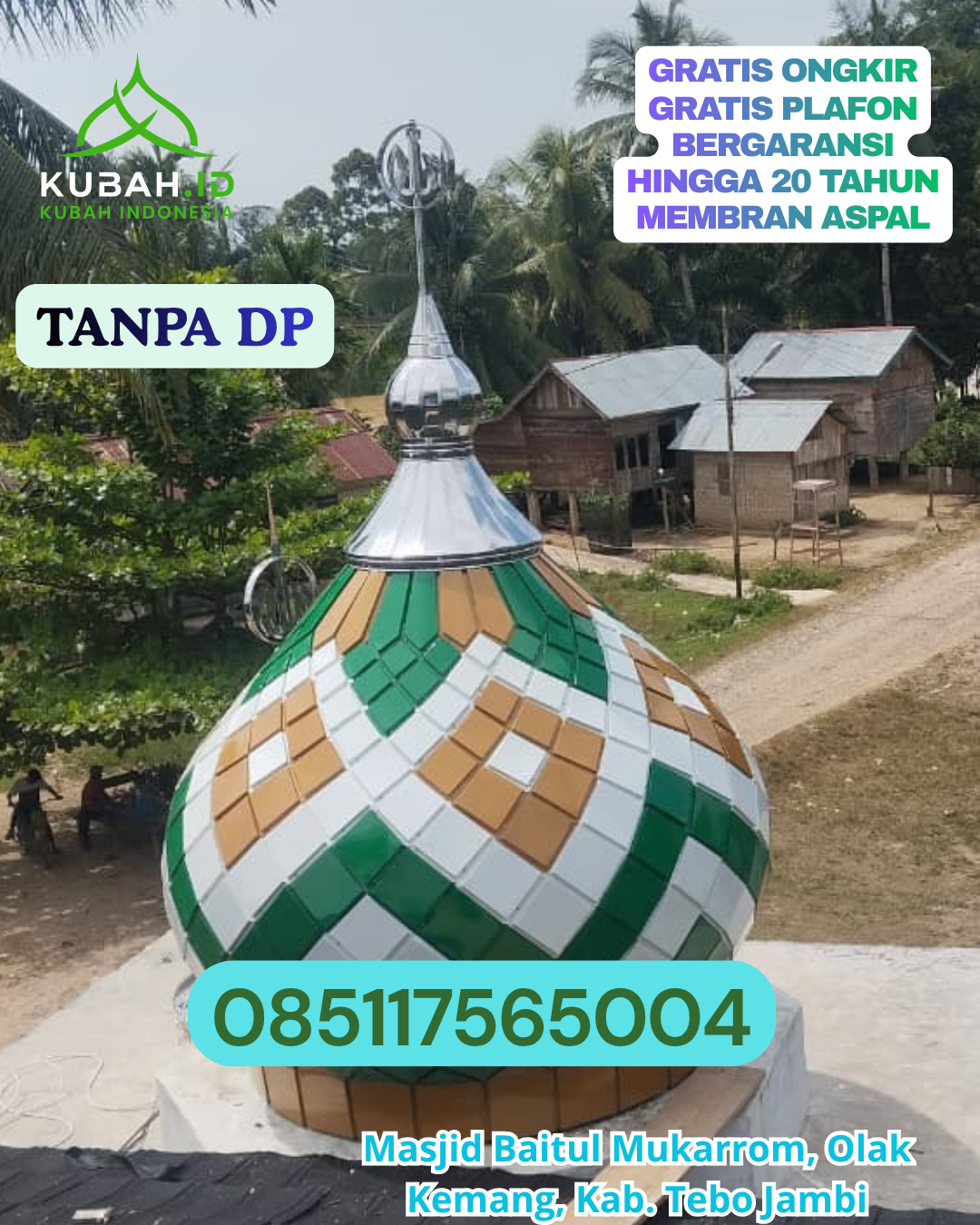 KUBAH MASJID GRC FINISHING RAPI KEC. SAWANGAN KOTA DEPOK PROV. JABAR WA 085117565004