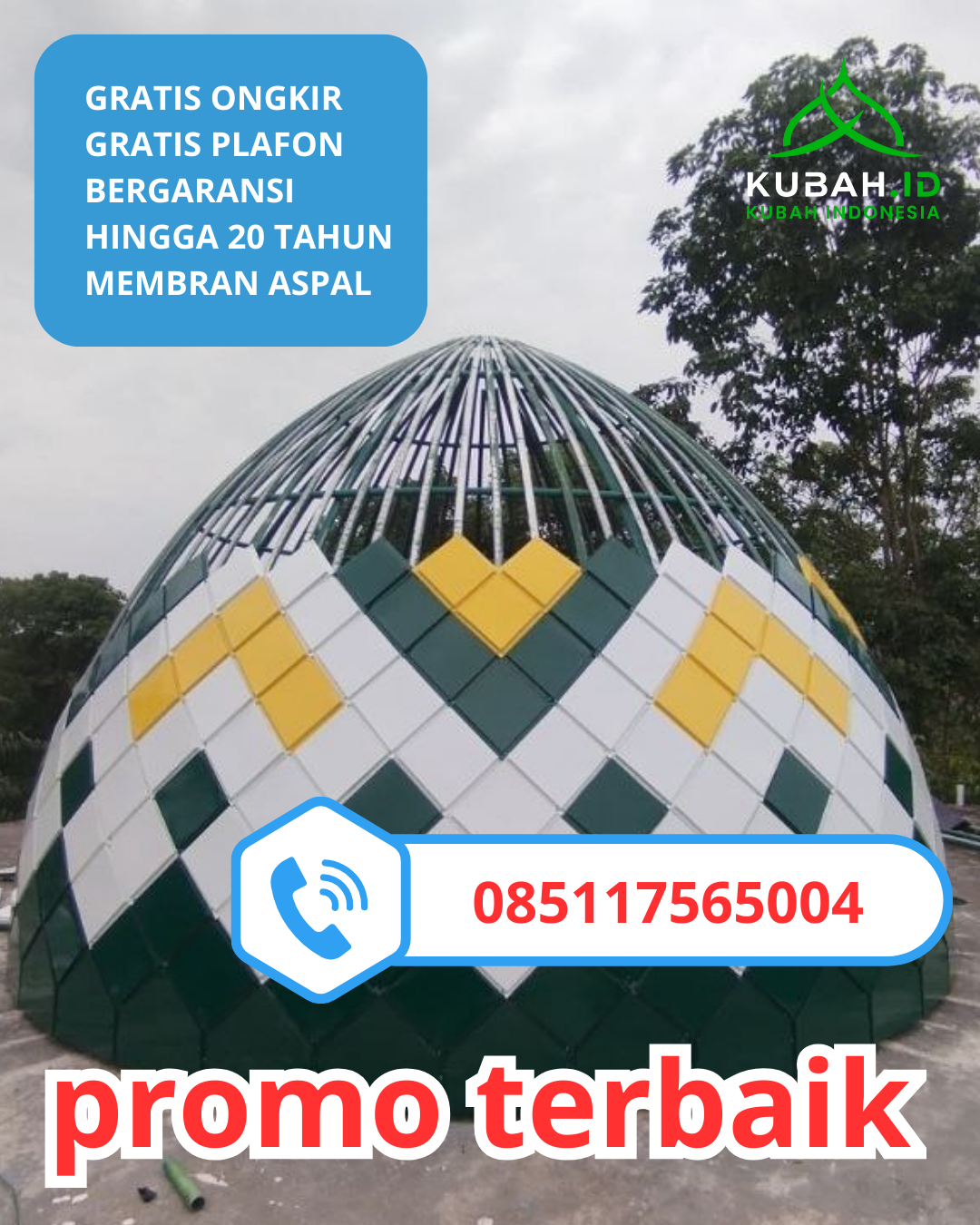 KUBAH MASJID GALVALUME BERKUALITAS BERGARANSI DI KEC. GEMPOL, KAB. PASURUAN, JAWA TIMUR (WA: 085117565004)