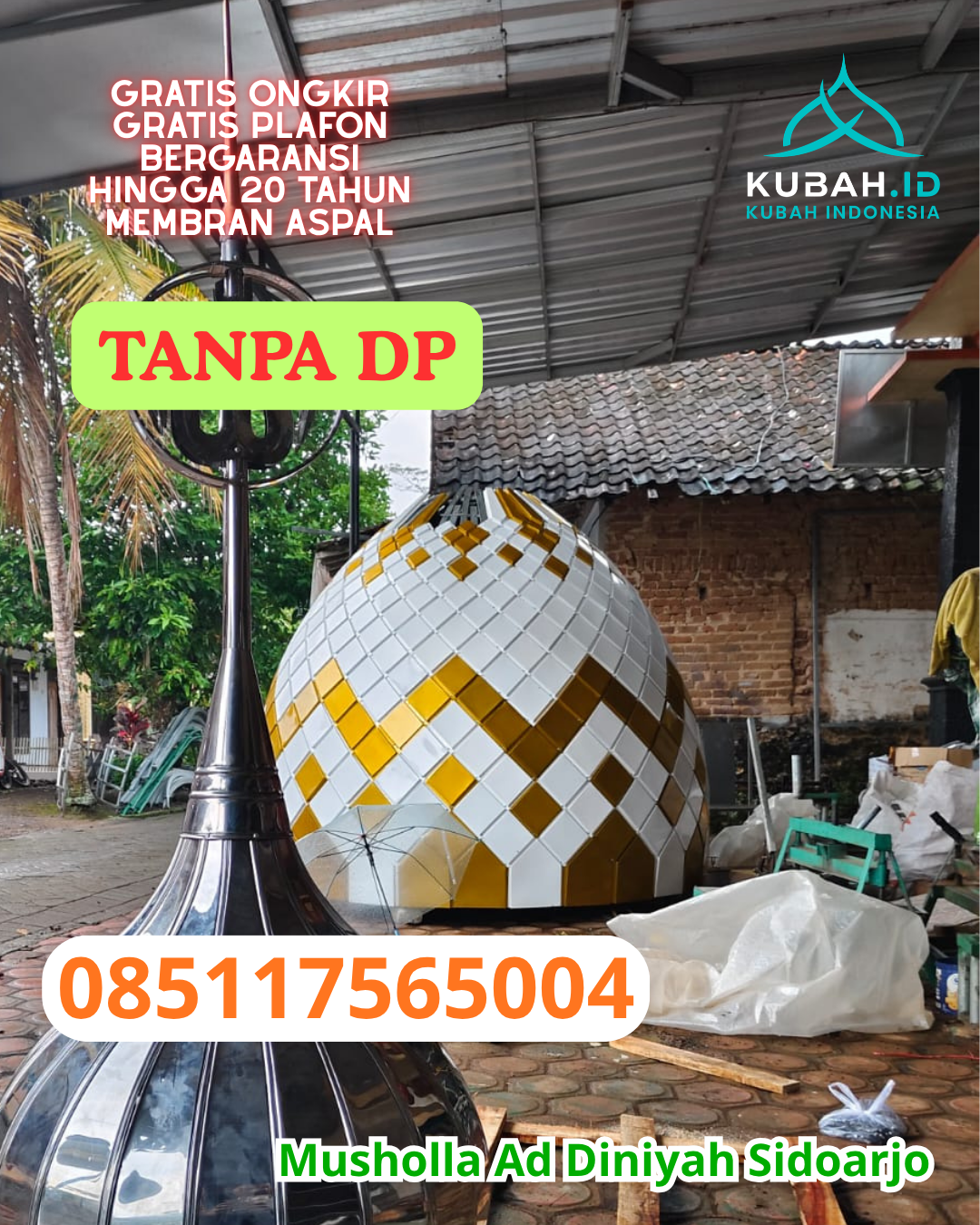 PABRIK KUBAH MASJID GRC BERKUALITAS KEC. BUKAL KAB. BUOL PROV. SULAWESI TENGAH WA 085117565004