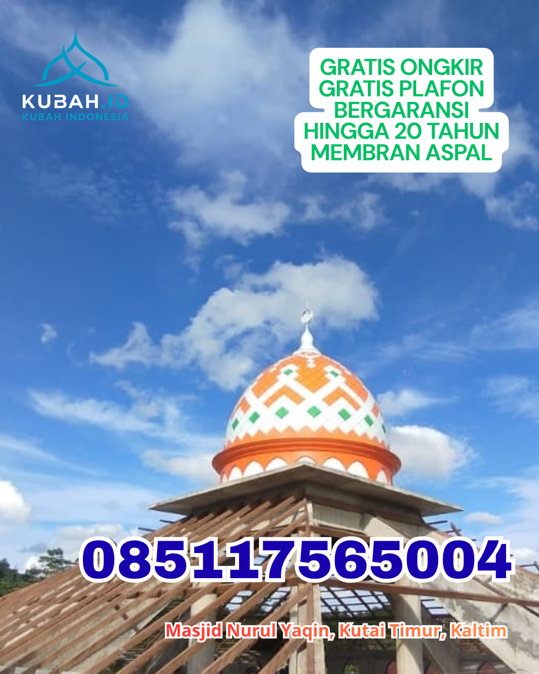 PRODUKSI KUBAH GRC CUSTOM DESAIN KEC. BANJARBARU SELATAN KOTA BANJARBARU KALIMANTAN SELATAN WA 085117565004