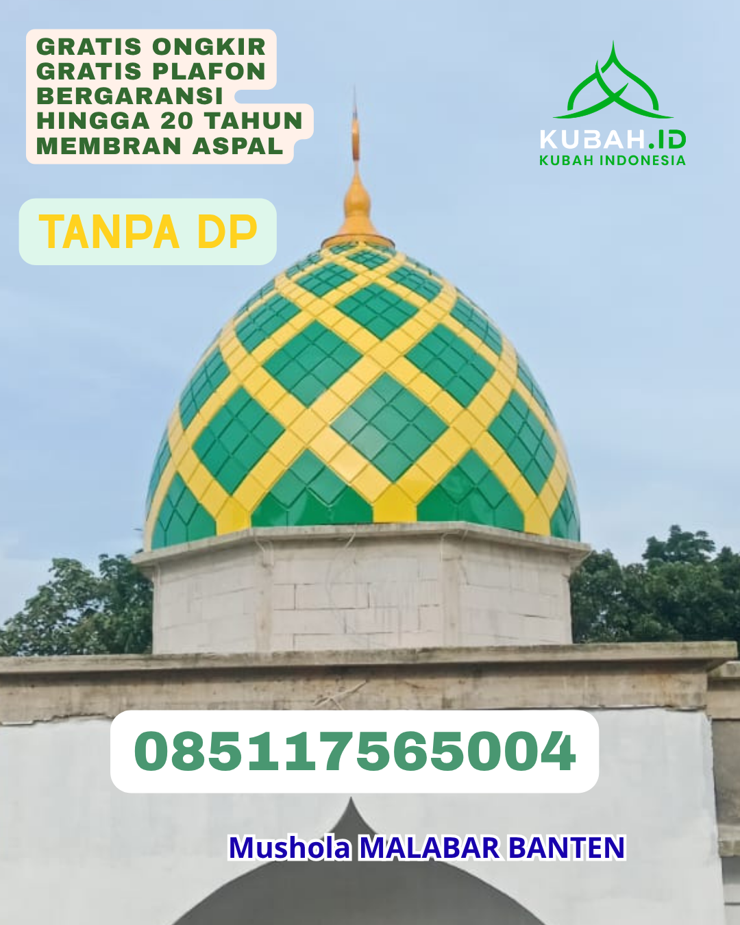 KUBAH MASJID GALVALUME DESAIN MODERN KEC. KATIKUTANA KAB. SUMBA TENGAH PROV. NTT WA 085117565004