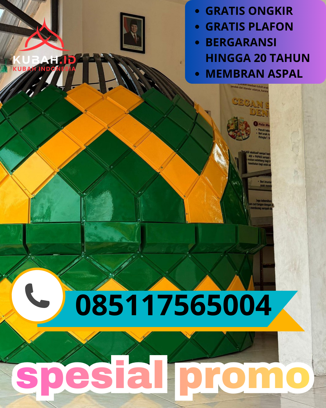 PUSAT KUBAH MASJID GALVALUME BERKUALITAS DI KEC. BUTUH, KAB. PURWOREJO, JAWA TENGAH (WA: 085117565004)