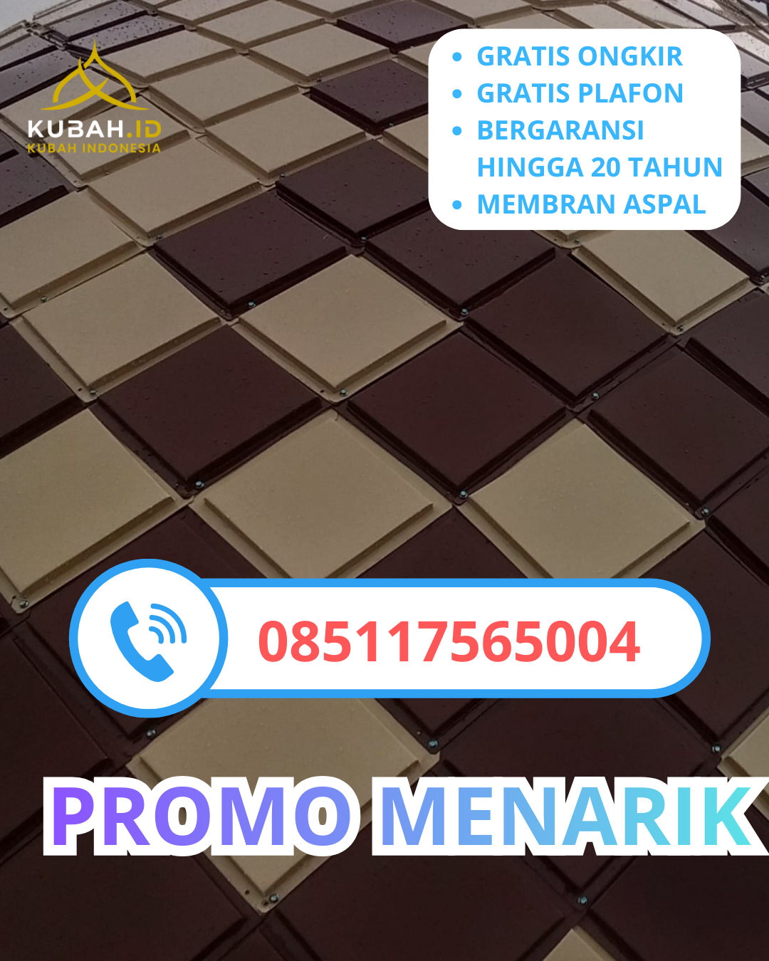 KUBAH MASJID GALVALUME BERKUALITAS BERGARANSI DI KEC. GLUMPANG TIGA, KAB. PIDIE, ACEH (WA: 085117565004)