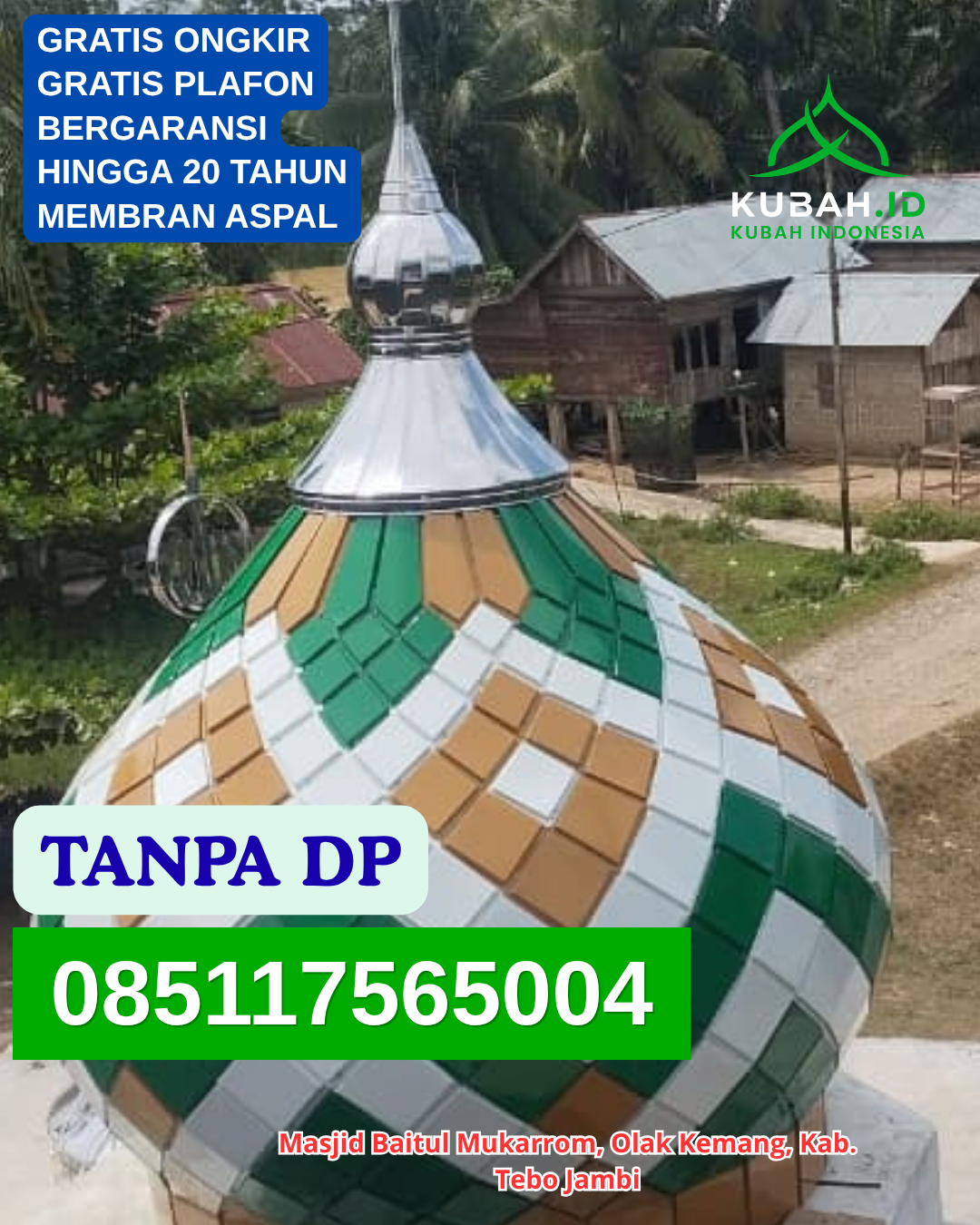 JUAL KUBAH MASJID GALVALUME HARGA TERJANGKAU KEC. SINJAI UTARA KAB. SINJAI PROV. SULAWESI SELATAN WA 085117565004