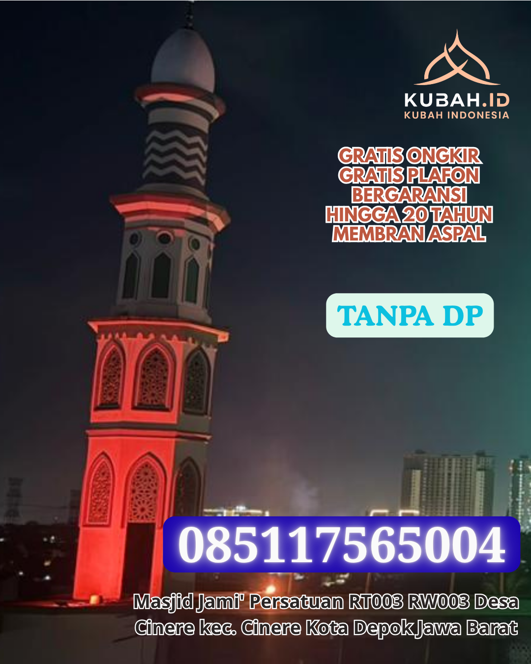 HARGA KUBAH MASJID STAINLESS STEEL TERJANGKAU KEC. WOJA KAB. DOMPU PROV. NUSA TENGGARA BARAT WA 085117565004