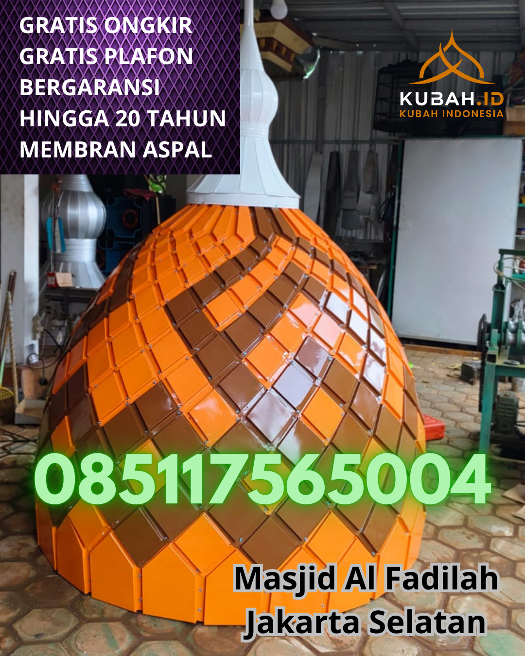 PUSAT KUBAH MASJID GALVALUME MODERN DI LINTONG NIHUTA, HUMBANG HASUNDUTAN, SUMATERA UTARA (WA: 085117565004)