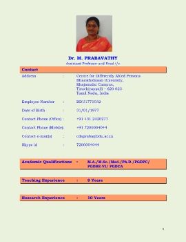 Dr.M.Prabavathy_Faculty Profile