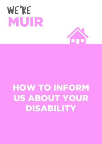 How To Inform Us About Your Disability