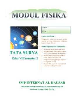 Modul Tata Surya SMP Kelas 7