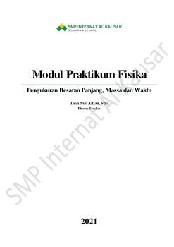 Modul Praktikum Besaran Pokok