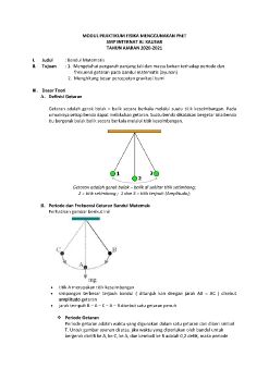 MODUL PRAKTIKUM PHET GETARAN