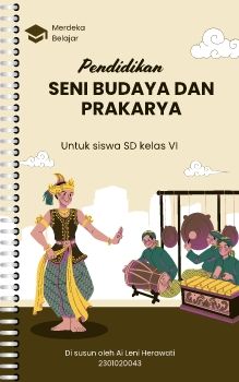 Kuning Ilustrasi Sampul Buku Pendidikan Seni Tari Tradisional