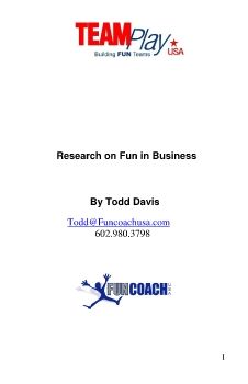 The Need For A Fun Coach