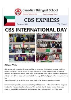 CBS Newspaper- Dec '16
