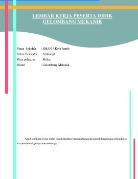 LKPD GELOMBANG MEKANIK 2