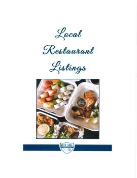 Restaurant Listing Booklet