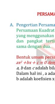 PERSAMAAN KUADRAT-SESI 1-PENGERTIAN PK