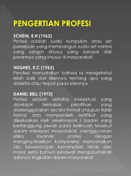 Syarat-syarat Profesi