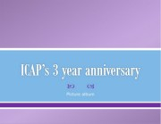 ICAP 3 Year Anniversary Picture Book - July 2013