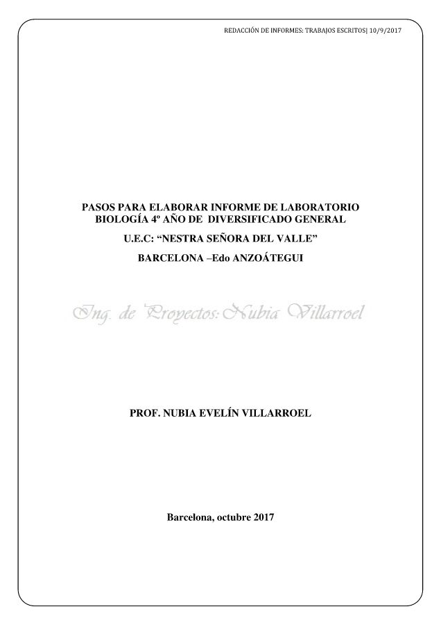 REDACCIÓN DE INFORMES: TRABAJOS ESCRITOS