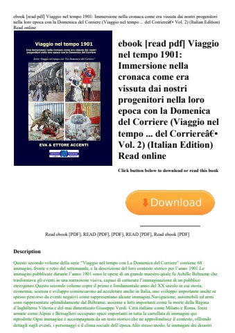 ebook [read pdf] viaggio nel tempo 1901 immersione nella cronaca come era vissuta dai nostri progeni