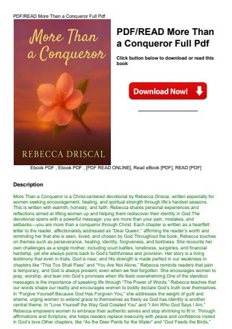 pdfread more than a conqueror full pdf