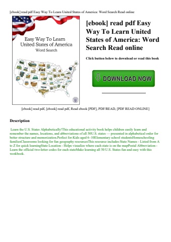 [ebook] read pdf easy way to learn united states of america word search read online