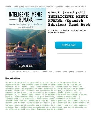 ebook [read pdf] inteligente mente humana (spanish edition) read book