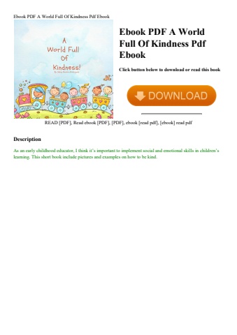 ebook pdf  a world full of kindness pdf ebook