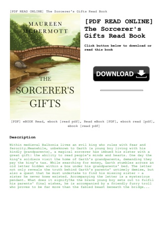 [pdf read online] the sorcerer's gifts read book