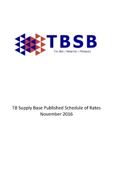 TBSB_Published_Schedule_of_Rates_Nov_2016