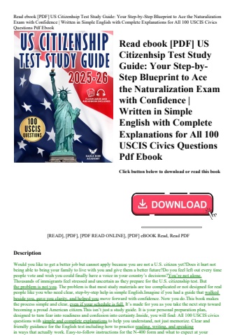 read ebook [pdf] us citizenhsip test study guide your step-by-step blueprint to ace the naturalizati