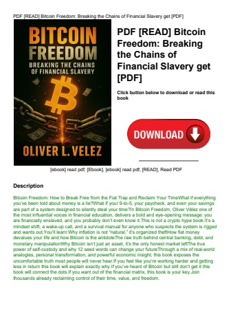 pdf [read] bitcoin freedom breaking the chains of financial slavery get [pdf]