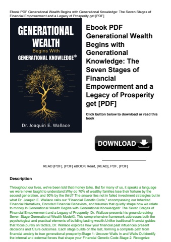 ebook pdf  generational wealth begins with generational knowledge the seven stages of financial empo