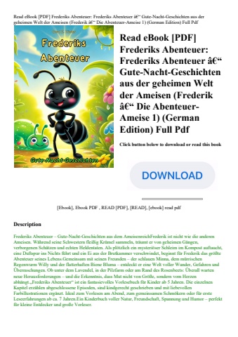 read ebook [pdf] frederiks abenteuer frederiks abenteuer ã¢â€â“ gute-nacht-geschichten aus der gehei