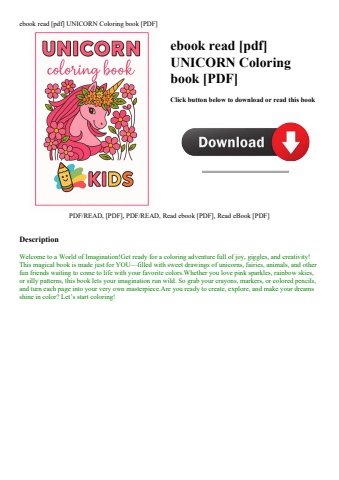 ebook read [pdf] unicorn coloring book [pdf]