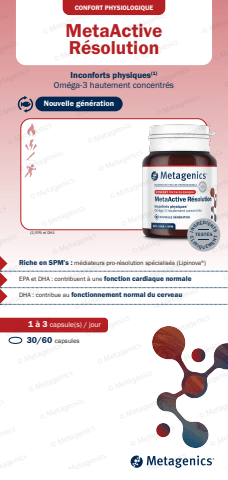 Fiches produits Metagenics_MetaActive Resolution