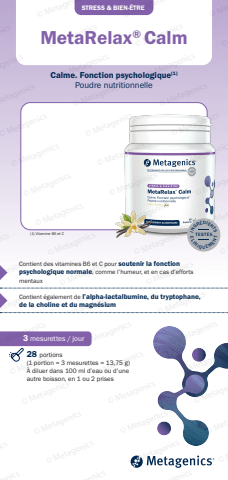 Fiche Produit MetaRelax Calm