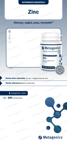 Fiches produits Metagenics_Zinc